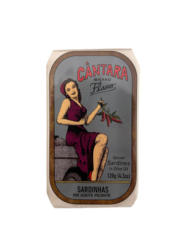 Cantara Vintage Spiced Sardines in Olive Oil - 6 Pack
